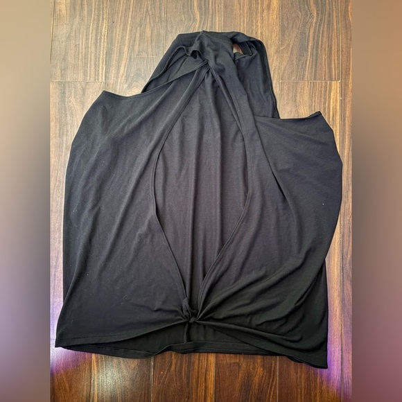 Victoria Sport Black Tank Top with Pink and Blue Accents - Picture 4 of 4